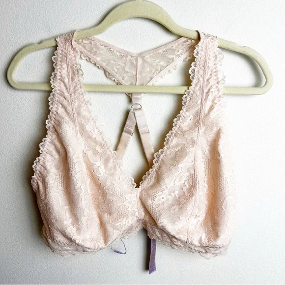 NWOT Savage X Fenty Floral Lace racerback bralette size: 3X (42DD, 44D) - Picture 1 of 11